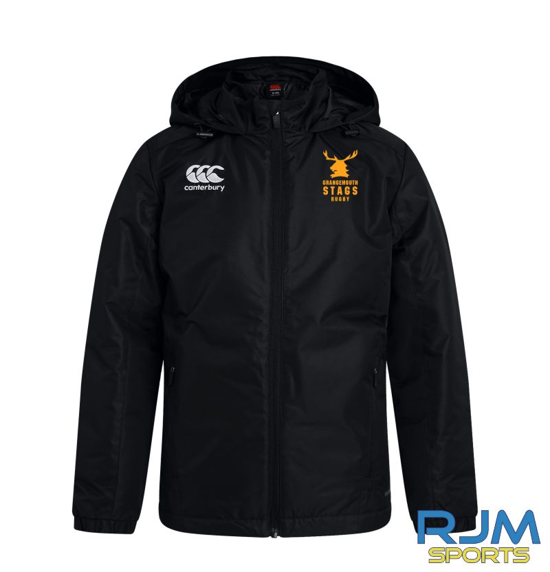 Grangemouth Stags Rugby Youth Canterbury Club Stadium Jacket Black