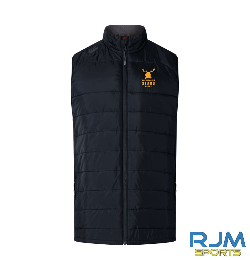 Grangemouth Stags Rugby Mens Canterbury Elite Gilet Black