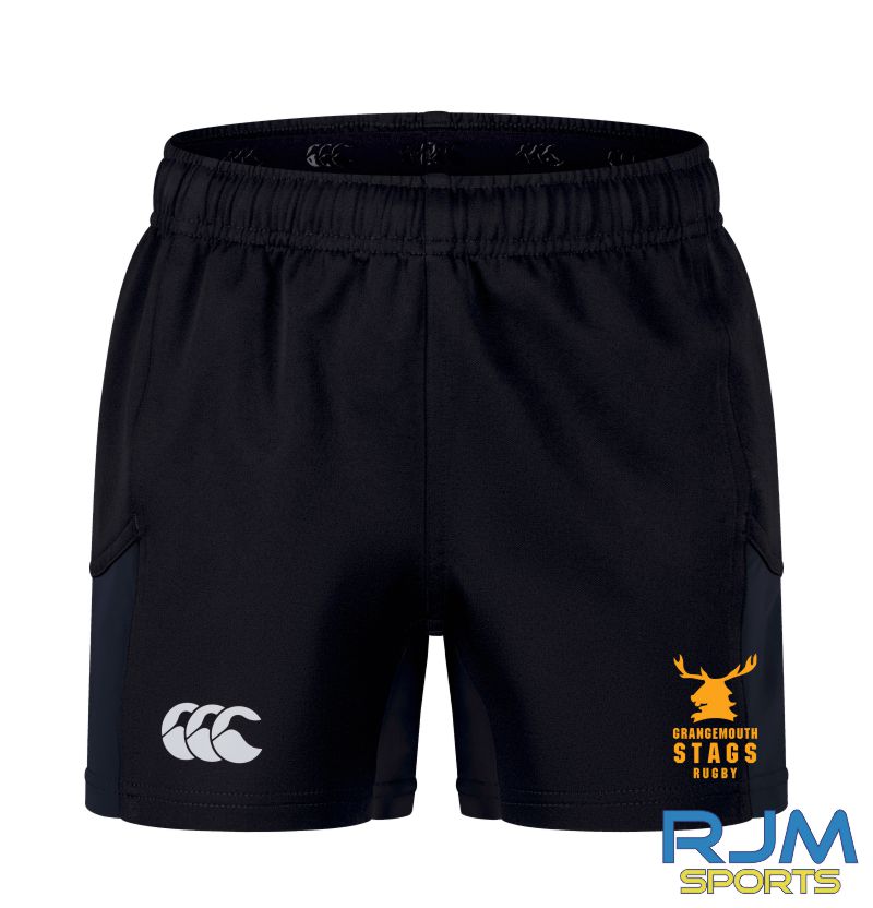 Grangemouth Stags Rugby Youth Canterbury Advantage 2.0 Short Black