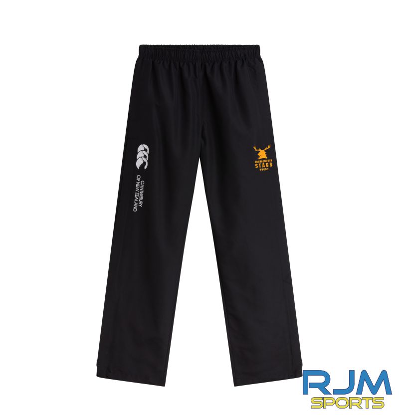 Grangemouth Stags Rugby Women's Canterbury Open Hem Stadium Pant Black