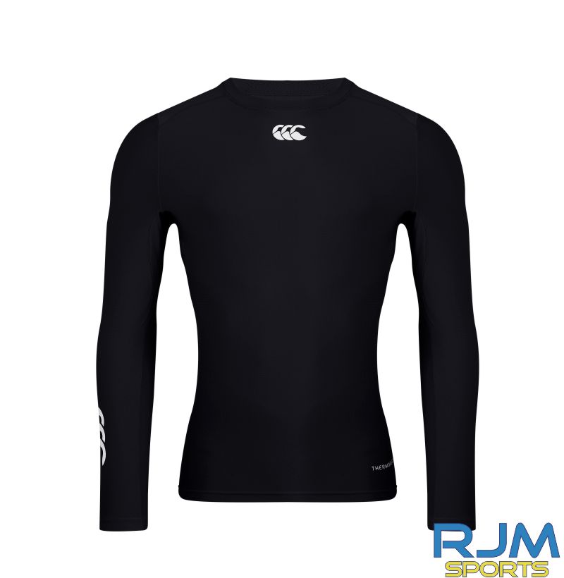 Grangemouth Stags Rugby Youth Canterbury Baselayer Long Sleeved Top Black