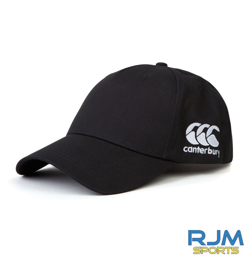 Grangemouth Stags Rugby Canterbury Club Flexifit Drill Cap Black