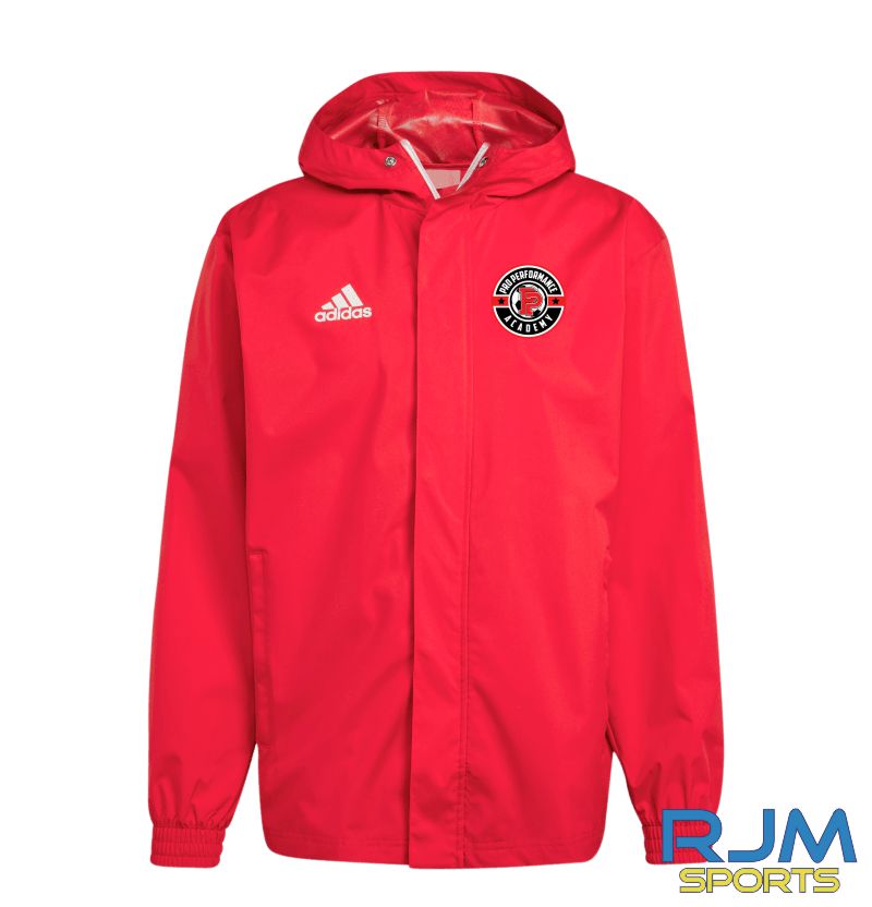 Pro Performance Academy Adidas Entrada 22 All Weather Jacket Red White RJM Sports