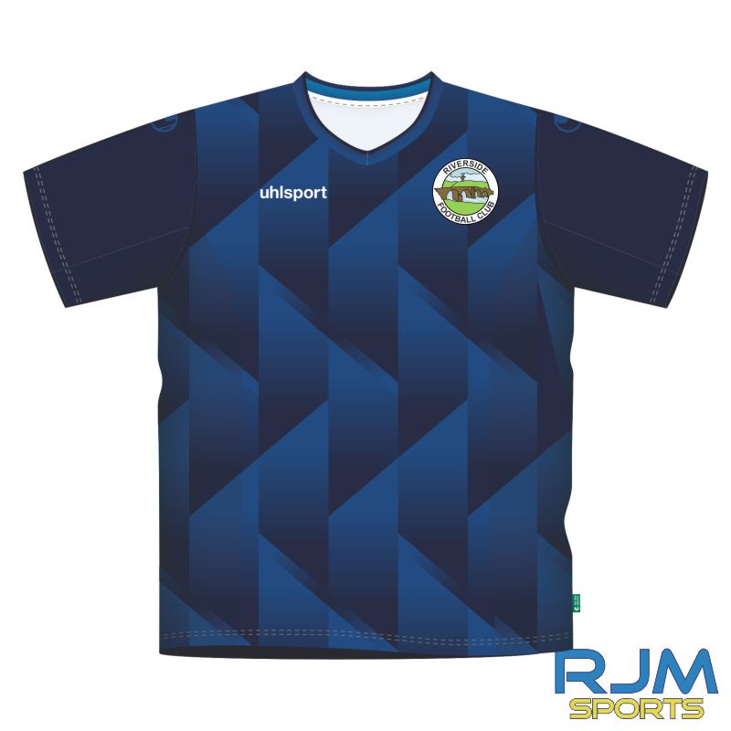 Riverside FC Uhlsport Bespoke Away Jersey Azure Blue/Navy Blue