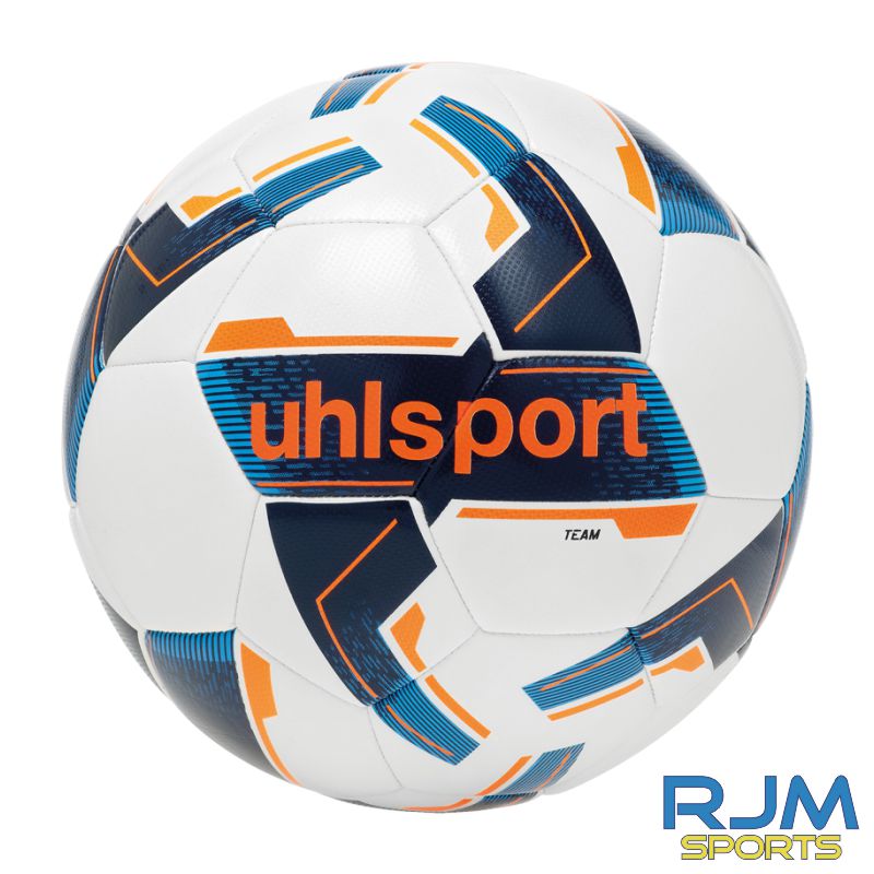 Scottish Women's Football League Uhlsport Team Classic Training Football Size 5 White/Navy/Fluo Orange