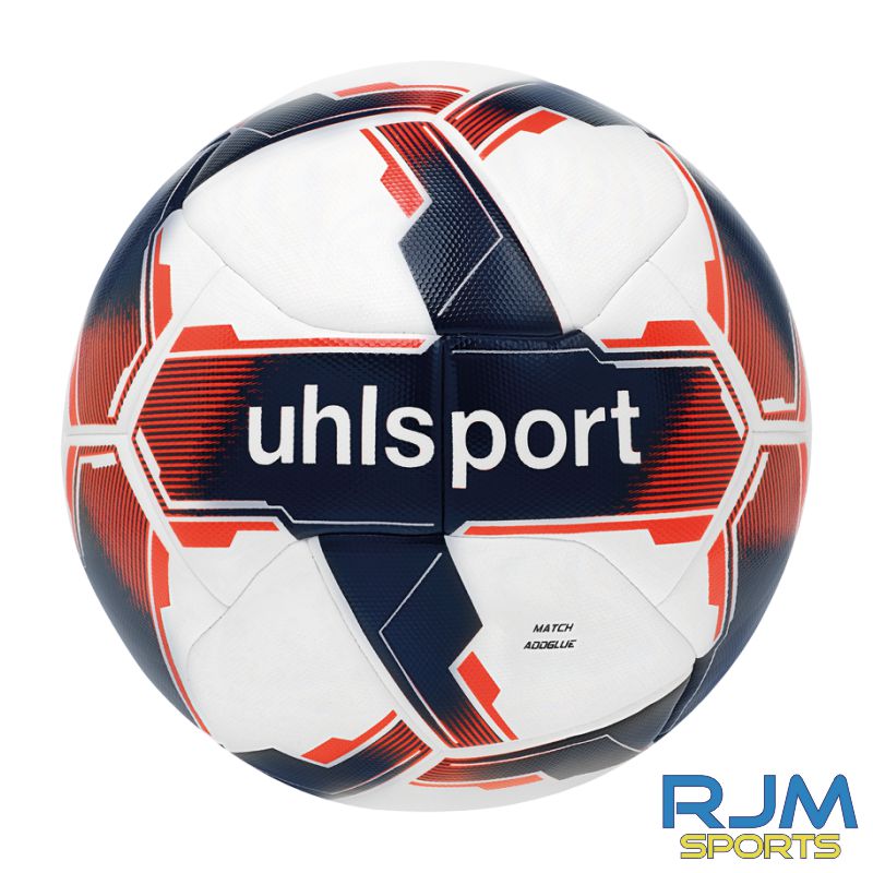 Scottish Women's Football League Uhlsport Match Addglue Football White/Navy/Fluo Red