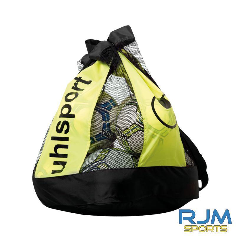 Scottish Women's Football League Uhlsport Ball Bag 16 Balls Black/Fluo Yellow