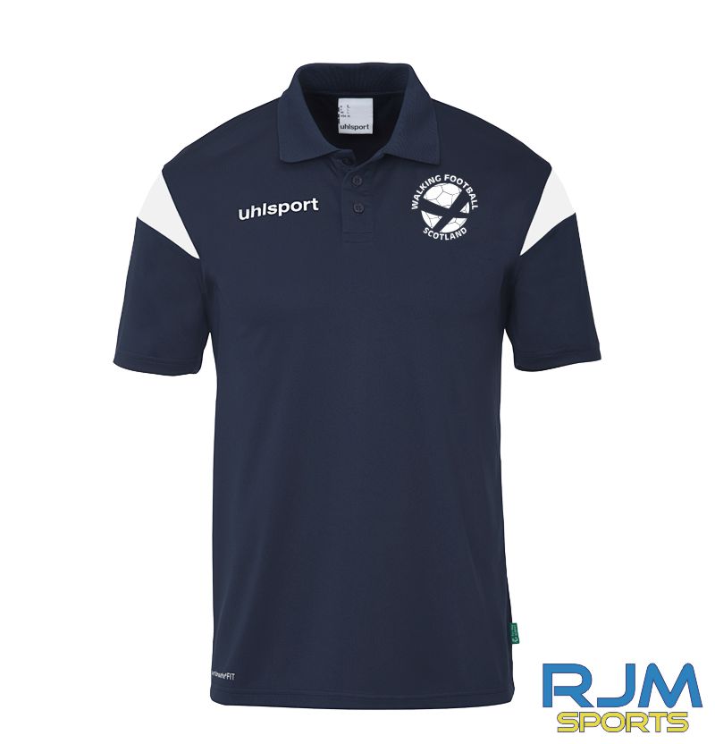 Walking Football Scotland Uhlsport Squad 27 Polo Navy/White