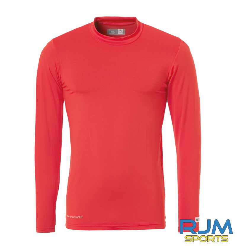 Walking Football Scotland Uhlsport Distinction Colours LS Baselayer Red