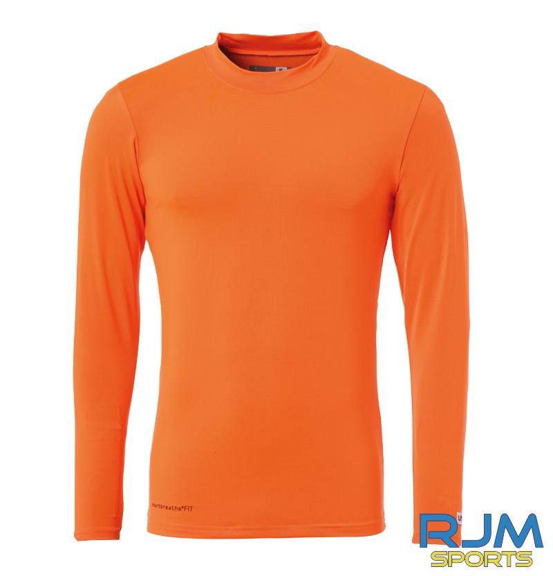 Walking Football Scotland Uhlsport Distinction Colours LS Baselayer Fluo Orange