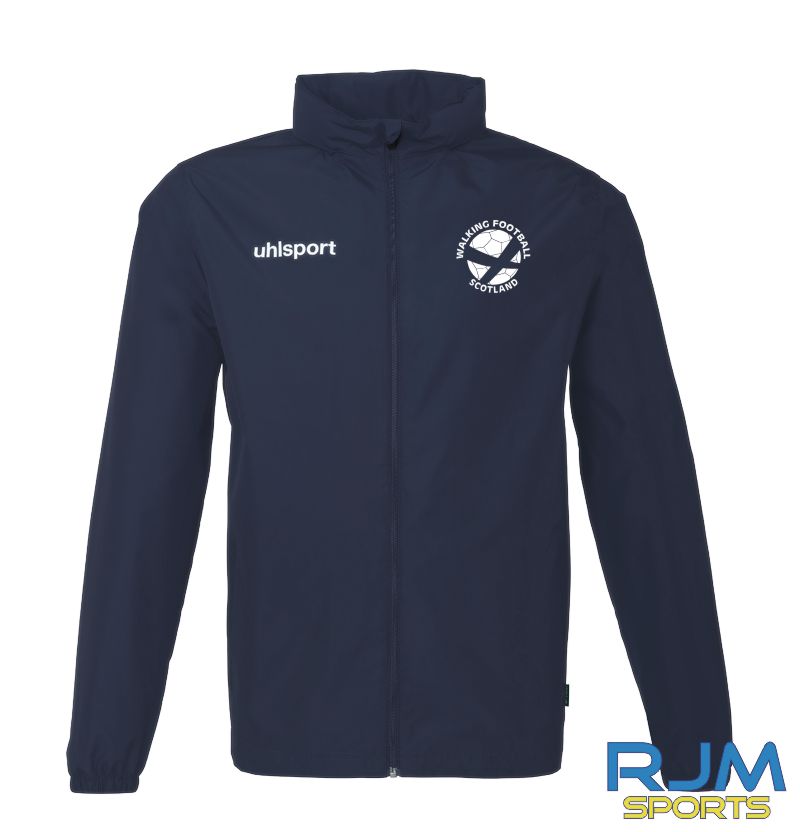 Walking Football Scotland Uhlsport Essential All Weather Jacket Navy