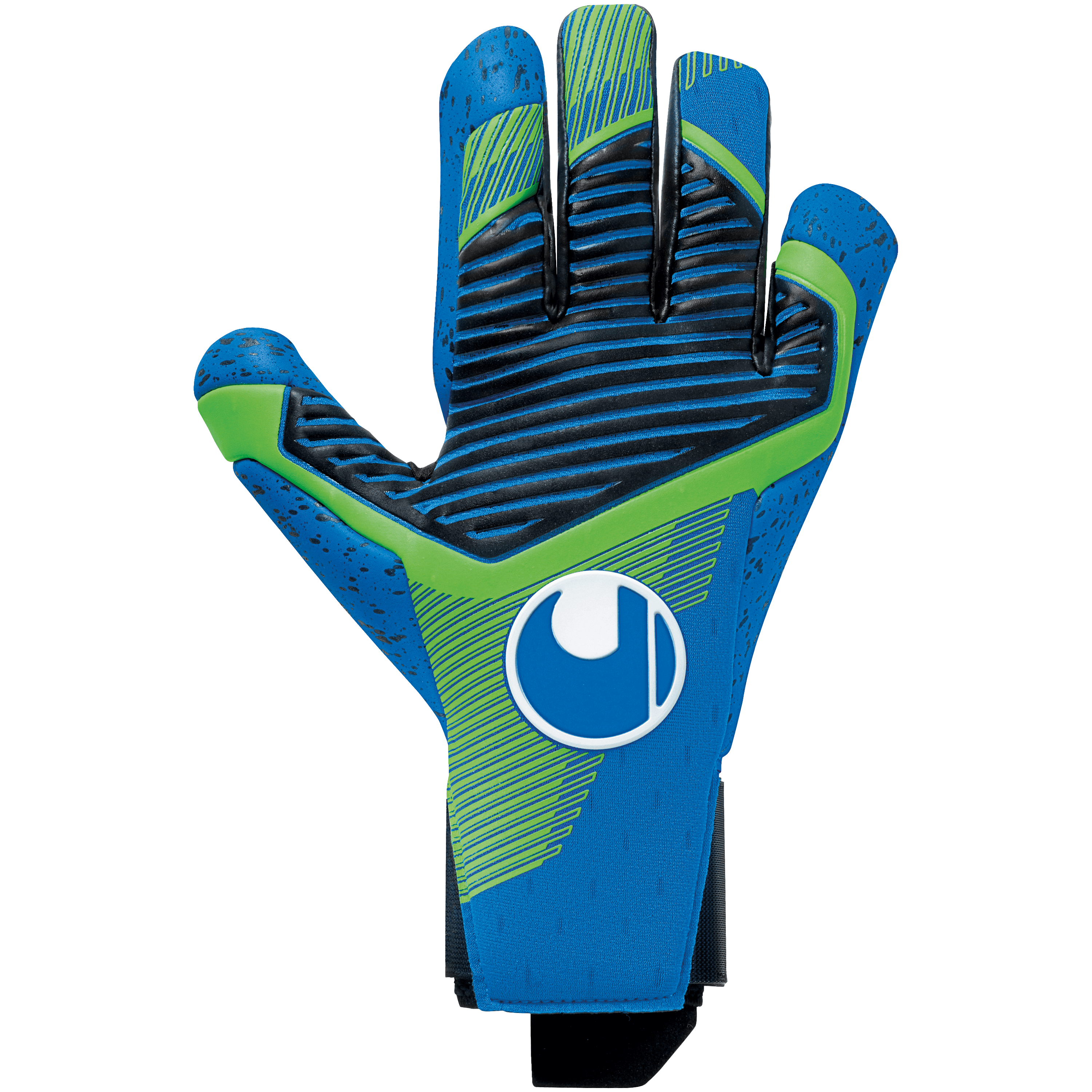 Uhlsport Aquagrip HN Goalkeeper Gloves Blue/Black/Green