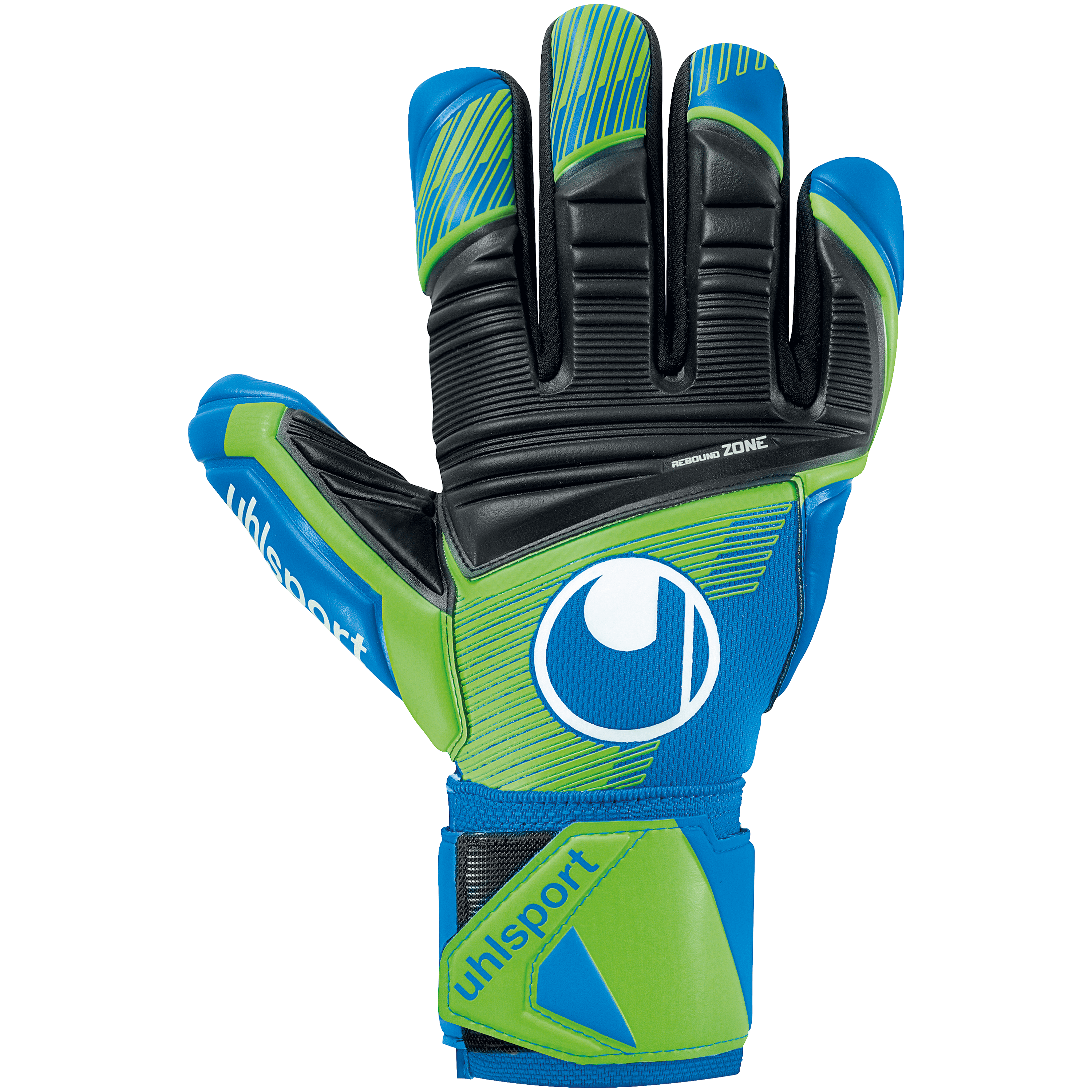 Uhlsport Aquasoft HN Goalkeeper Gloves Blue/Black/Green