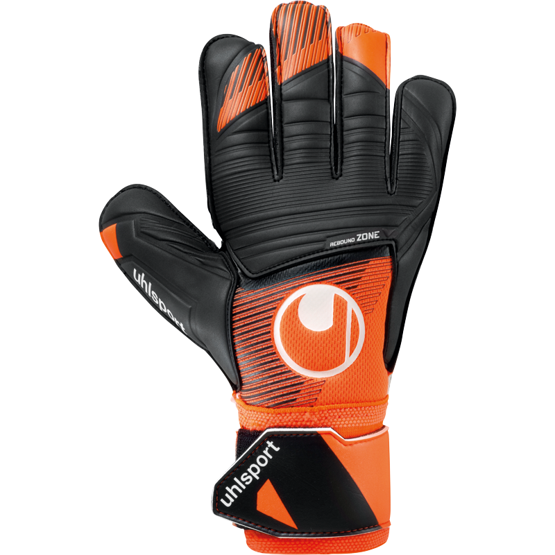 Uhlsport Soft Resist Goalkeeper Gloves Orange/Black/White