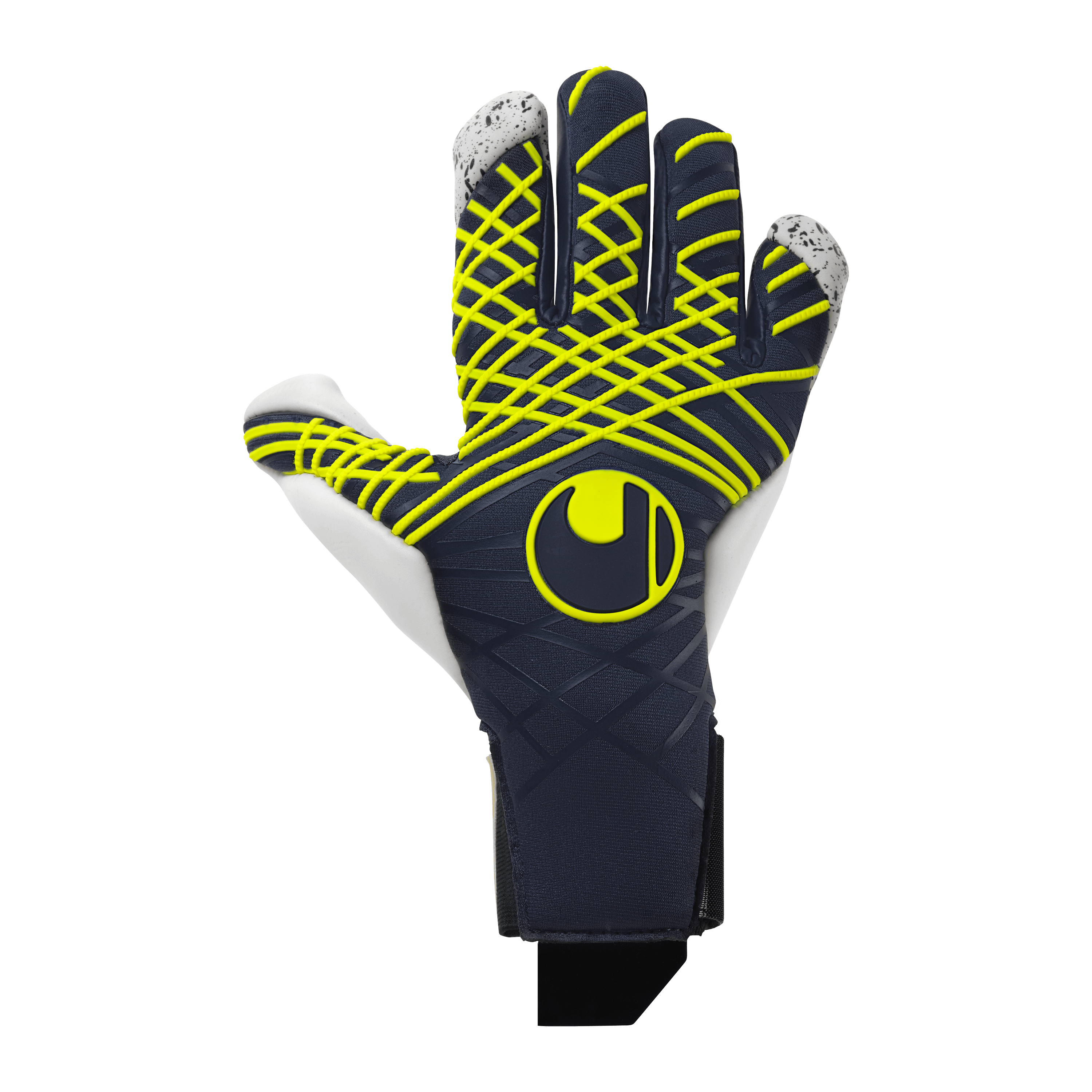 Uhlsport Prediction Flex HN Goalkeeper Gloves Navy/White/Yellow