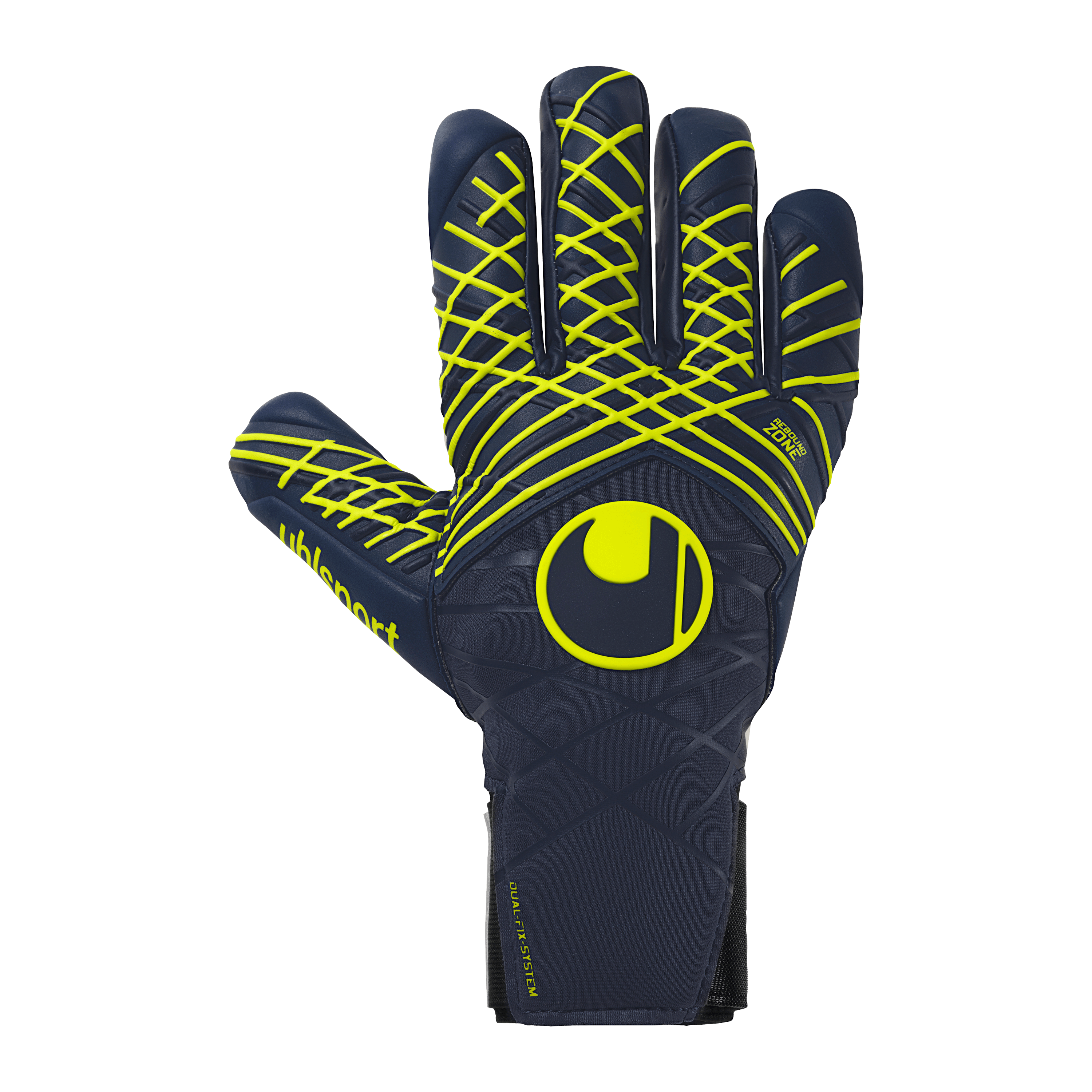 Uhlsport Prediction Absolutgrip HN Goalkeeper Gloves Navy/White/Yellow