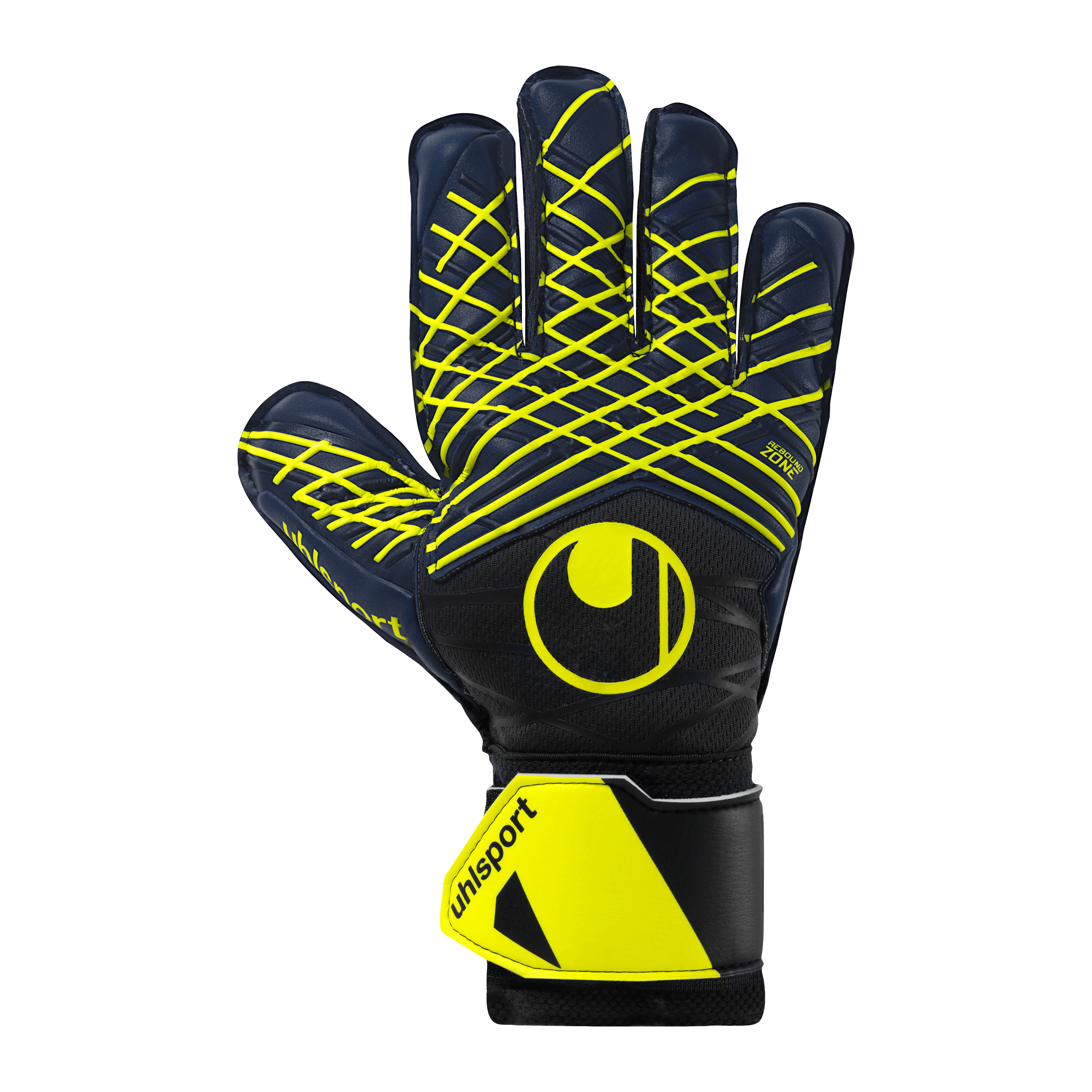 Uhlsport Prediction Soft Pro Goalkeeper Gloves Navy/White/Yellow