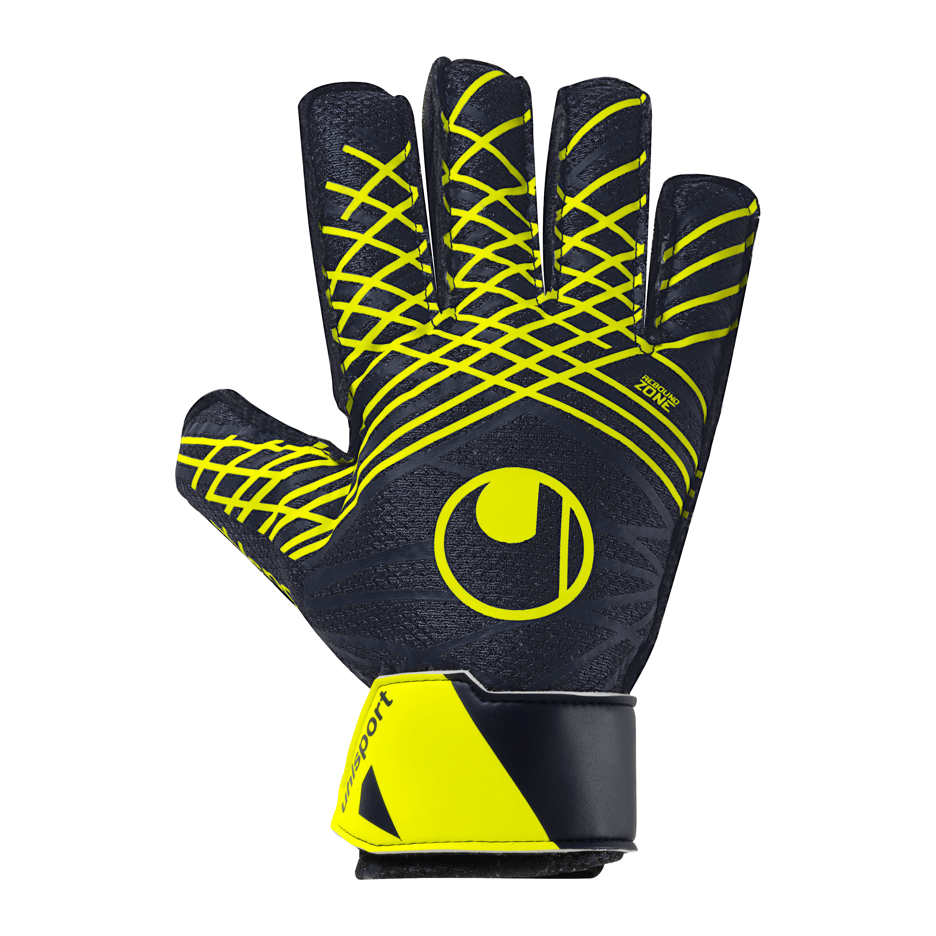 Uhlsport Prediction Starter Soft Goalkeeper Gloves Navy/White/Yellow