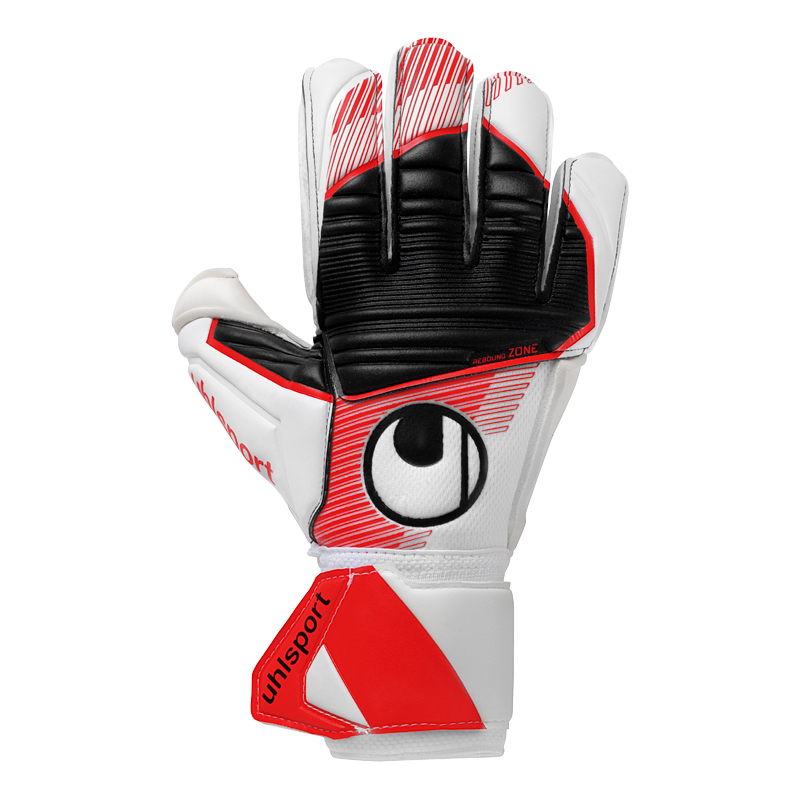 Uhlsport Absolutgrip Goalkeeper Gloves White/Red/Black