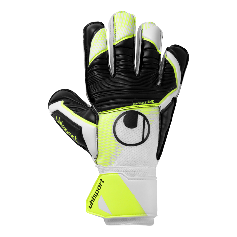 Uhlsport Soft Advanced Goalkeeper Gloves White/Yellow/Black