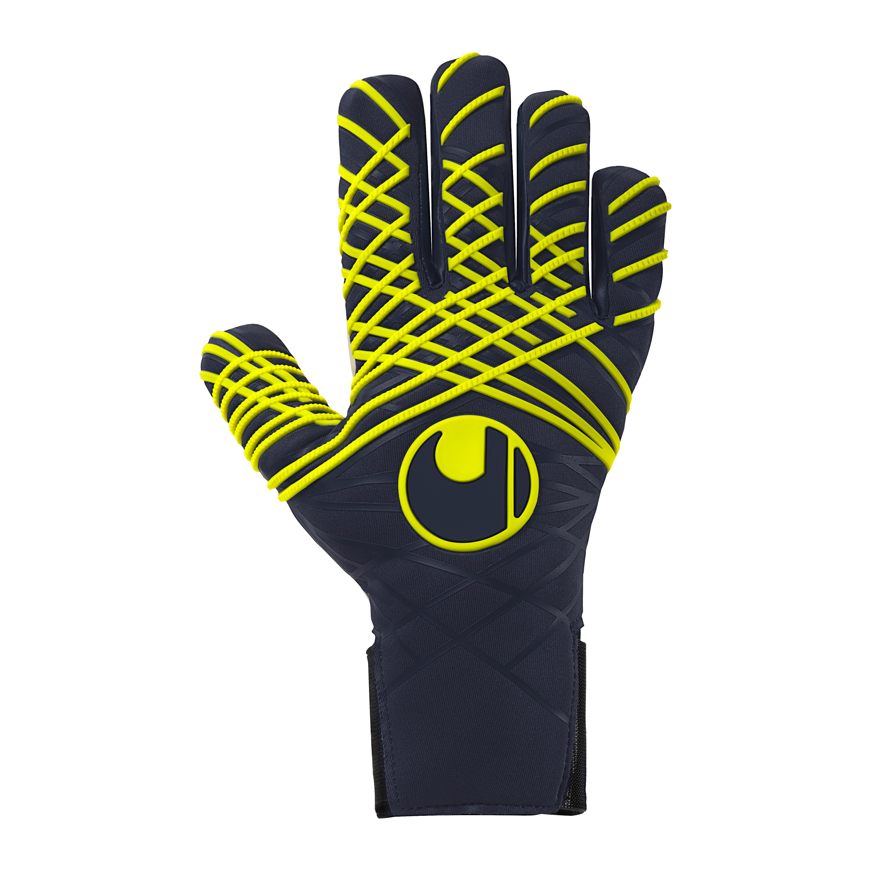 Uhlsport Prediction Absolutgrip HN Fit Goalkeeper Gloves Navy/White/Yellow