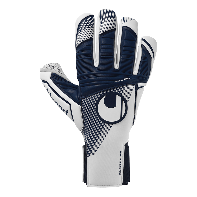 Uhlsport SUPERGRIP HN Goalkeeper Gloves White/Navy