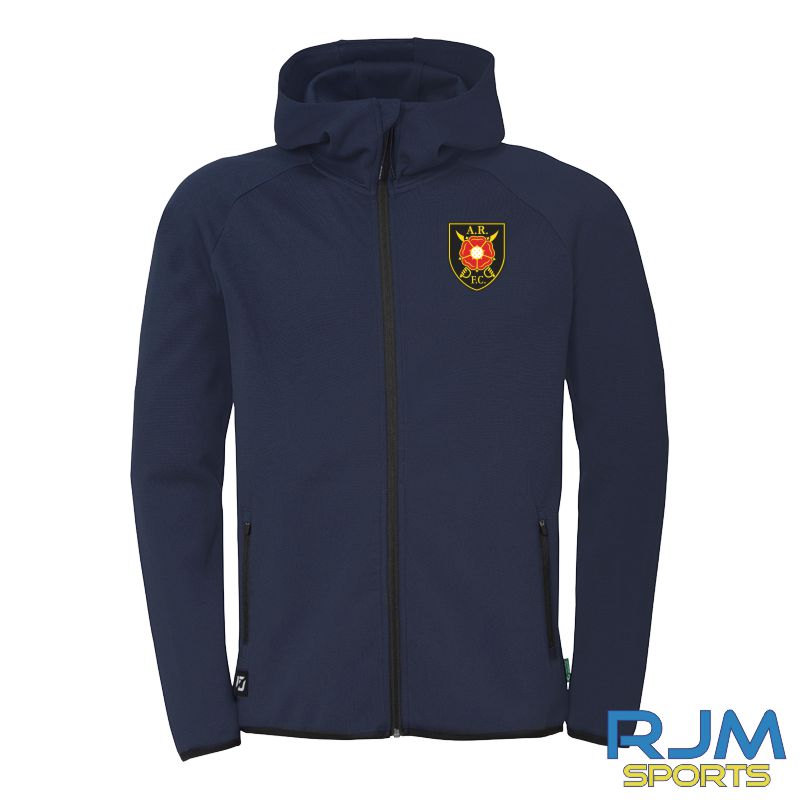 Albion Rovers FC Uhlsport ID Hooded Jacket Navy