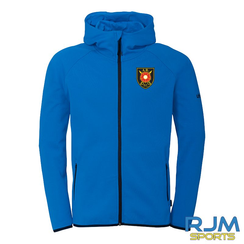 Albion Rovers FC Uhlsport ID Hooded Jacket Azure Blue