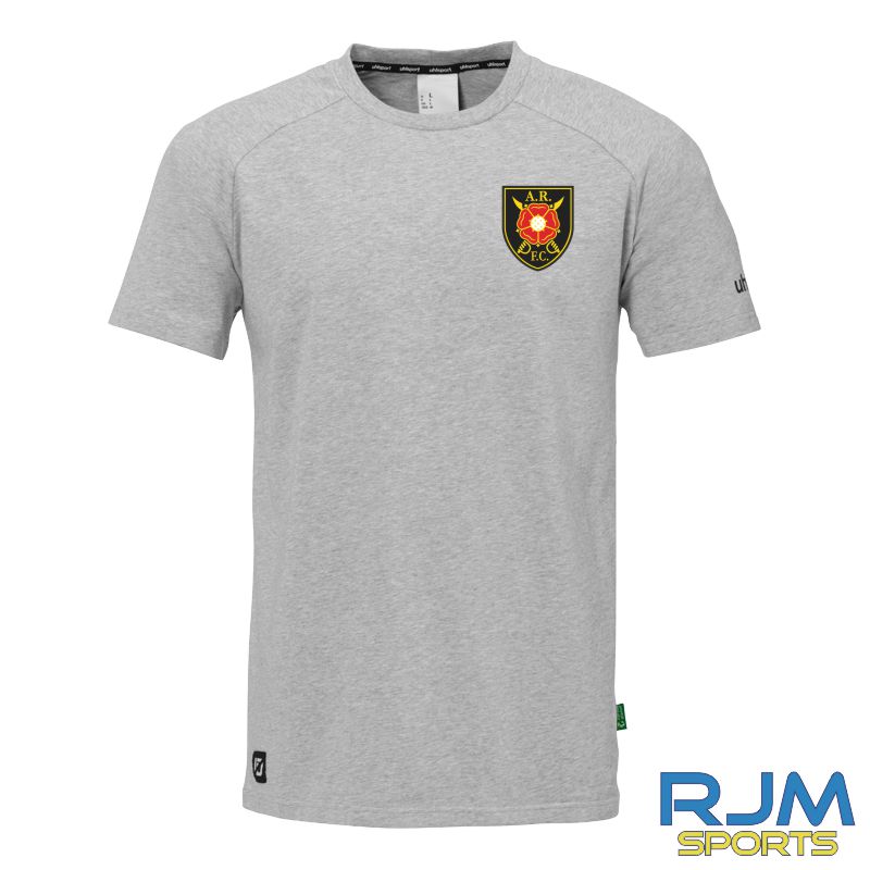 Albion Rovers FC Uhlsport ID T-Shirt Dark Grey Melange