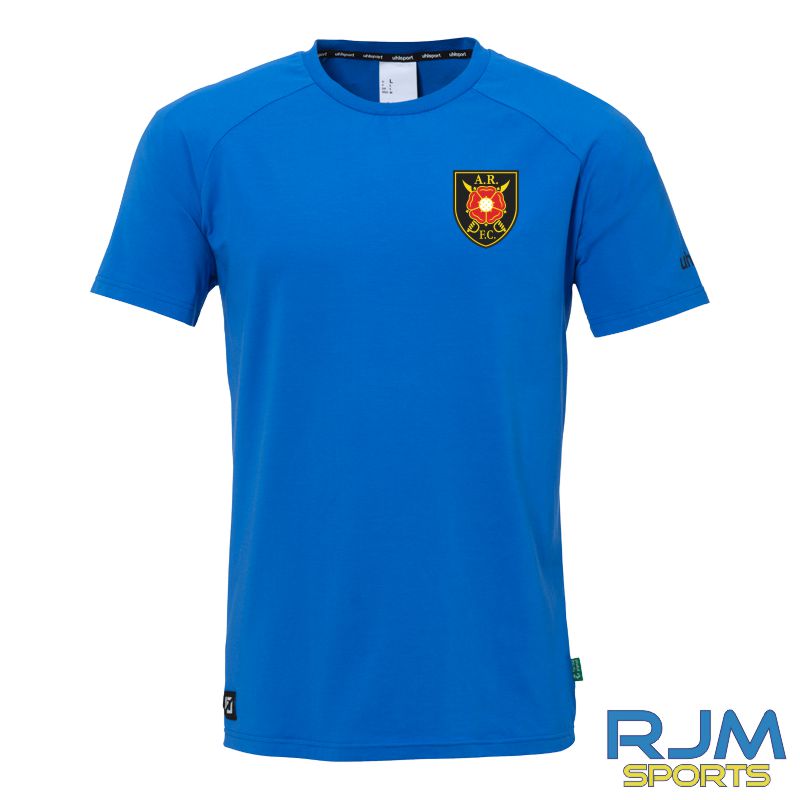 Albion Rovers FC Uhlsport ID T-Shirt Azure Blue