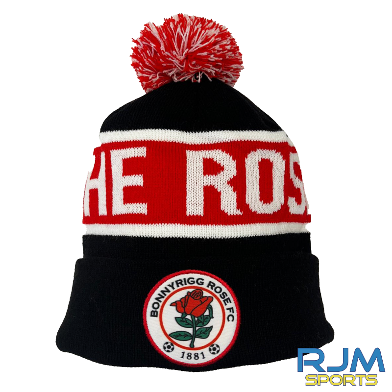 Bonnyrigg Rose FC Bespoke 'The Rose' Hat Black/Red/White