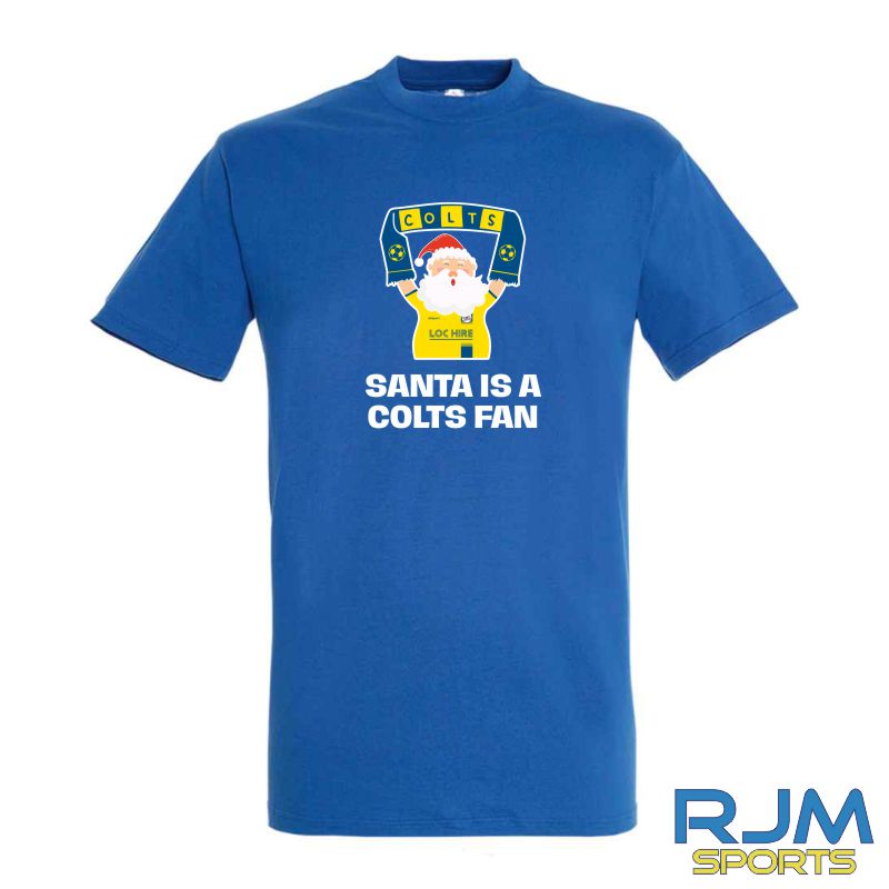 Cumbernauld Colts FC Christmas Santa is a Colts Fan T-Shirt