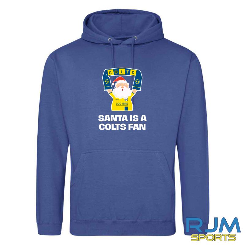 Cumbernauld Colts FC Christmas Santa is a Colts Fan Hoodie