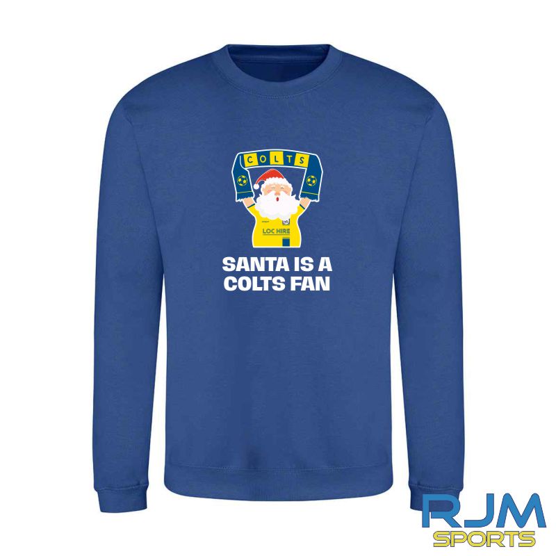 Cumbernauld Colts FC Christmas Santa is a Colts Fan Sweatshirt