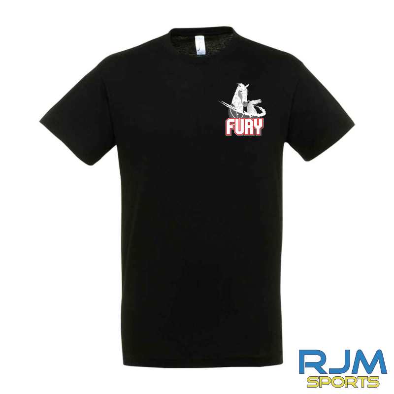 Falkirk Fury Gildan Cotton T-Shirt Black