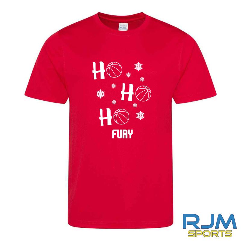 Falkirk Fury FC Christmas HO HO HO T-Shirt