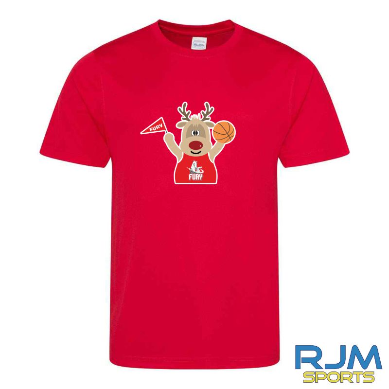 Falkirk Fury FC Christmas Reindeer T-Shirt