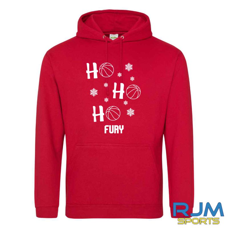 Falkirk Fury FC Christmas HO HO HO Hoodie