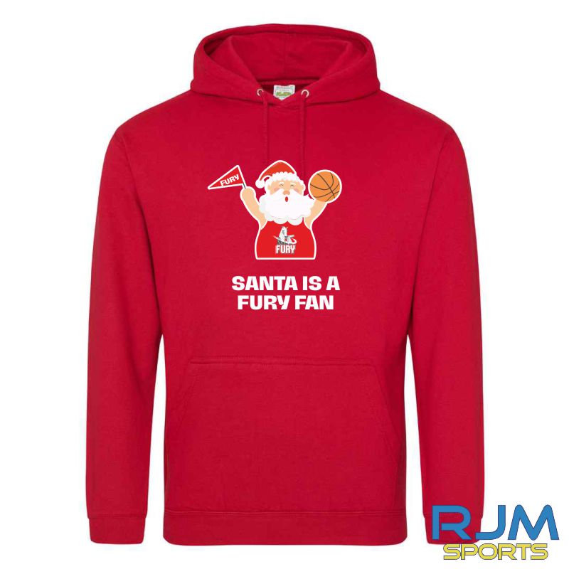 Falkirk Fury FC Christmas Santa is a Fury Fan Hoodie