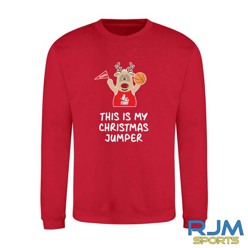 Falkirk Fury FC Christmas Reindeer Sweatshirt