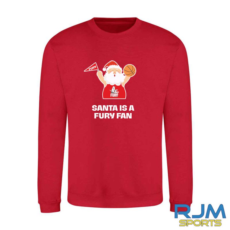 Falkirk Fury FC Christmas Santa is a Fury Fan Sweatshirt