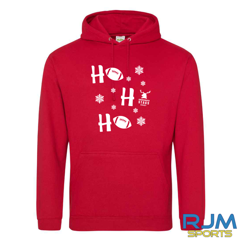 Grangemouth Stags Rugby Christmas HO HO HO Hoodie