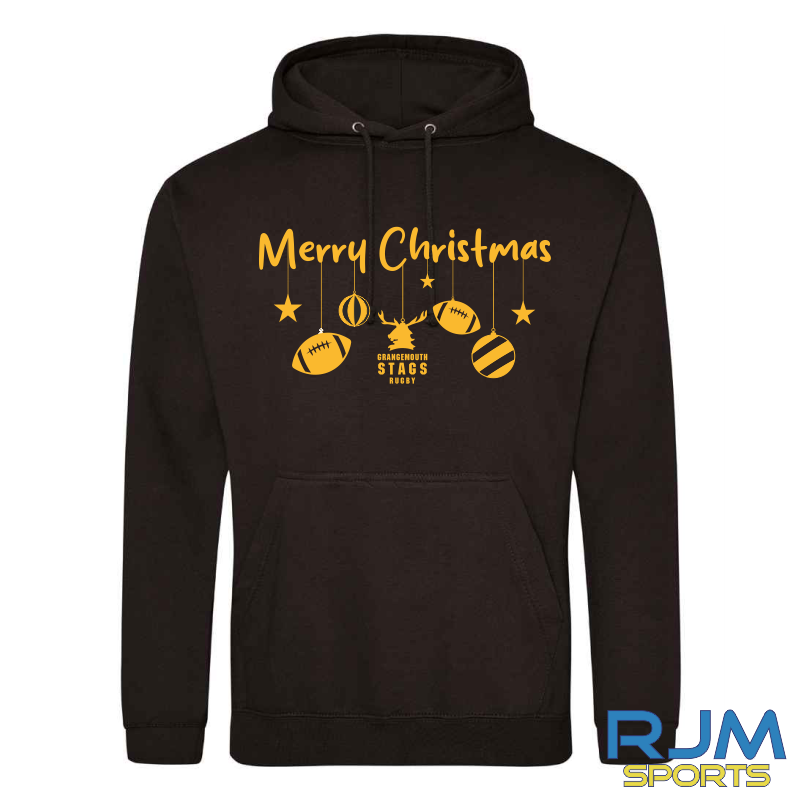 Grangemouth Stags Rugby Christmas Merry Christmas Hoodie