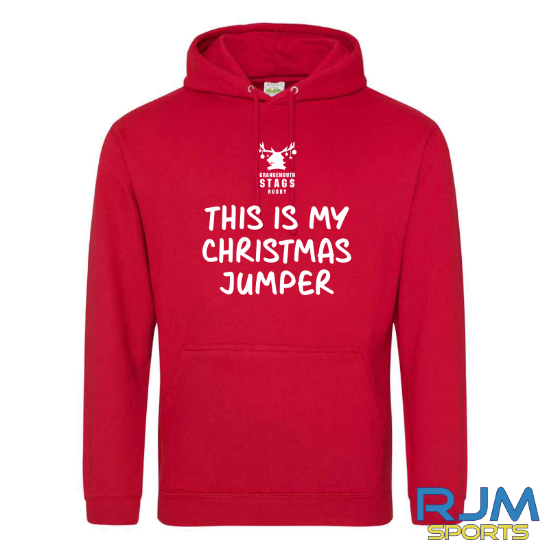 Grangemouth Stags Rugby Christmas This is my Christmas Jumper Hoodie