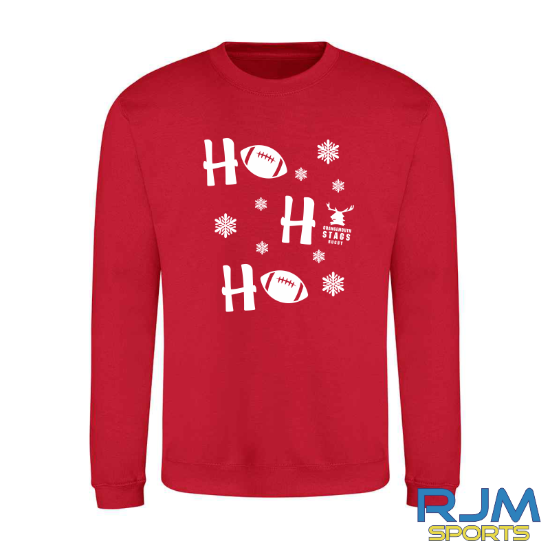 Grangemouth Stags Rugby Christmas HO HO HO Sweatshirt