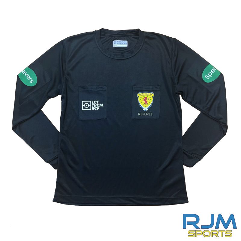 Scottish FA Ladies Referee Long Sleeve Jersey Black