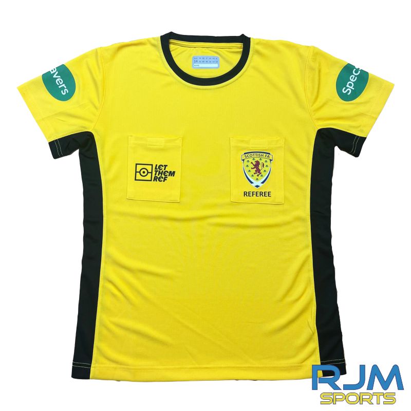 Scottish FA Ladies Referee Short Sleeve Jersey Yellow