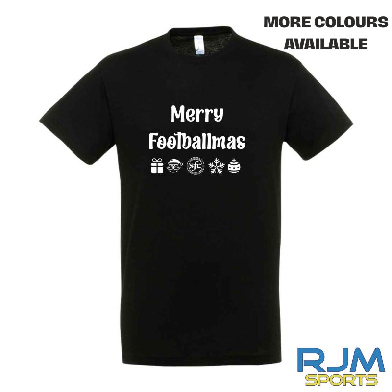 Stenhousemuir FC Christmas Merry Footballmas T-Shirt