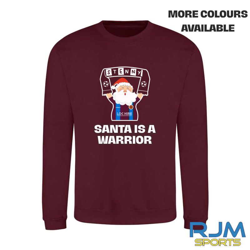 Stenhousemuir FC Christmas Santa is a Stenhousemuir Fan Sweatshirt