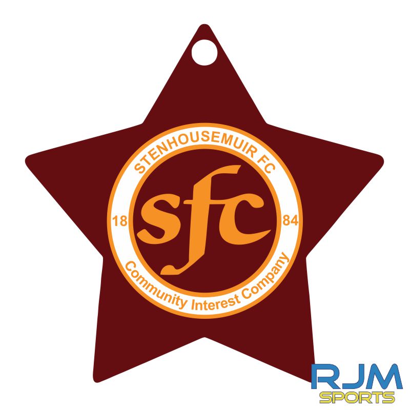 Stenhousemuir FC Star Acrylic Ornament